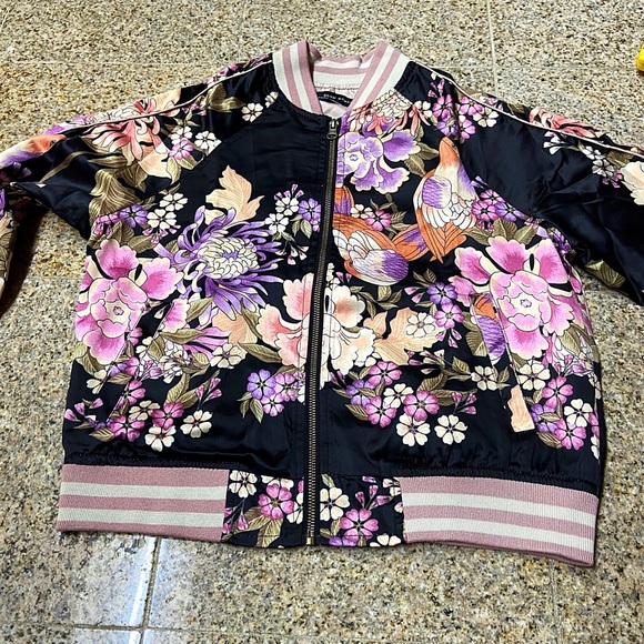 🎉Bohemian Floral Print Bomber Jacket - Picture 2 of 8